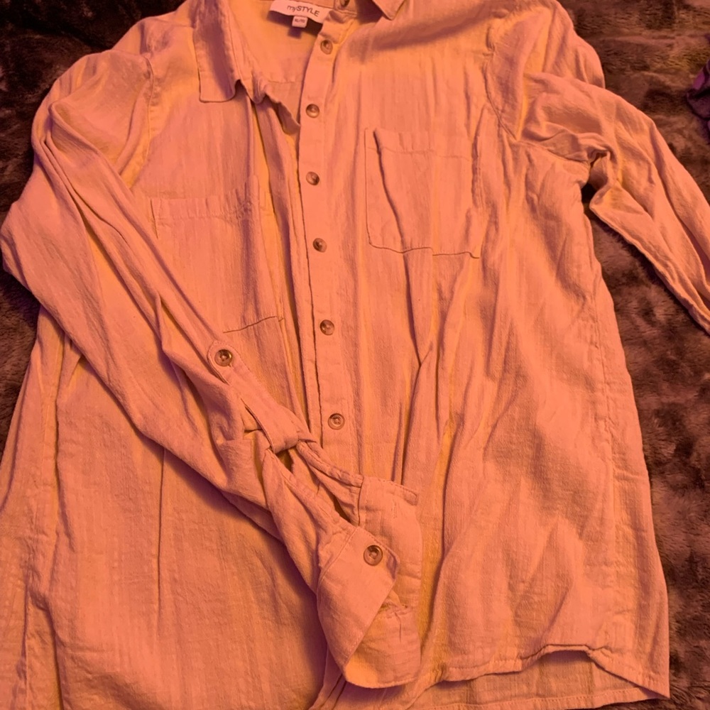 Front tie blouse, never worn